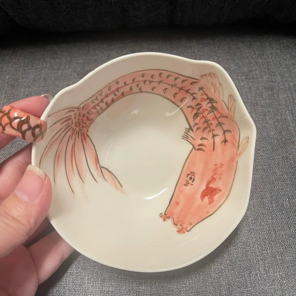 Anthropologie Fish Mug with Tail Handle